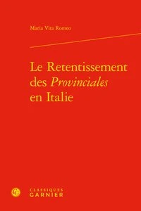 Le Retentissement des Provinciales en Italie