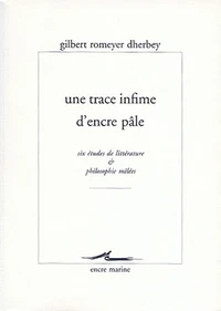 Une trace infime d'encre pâle