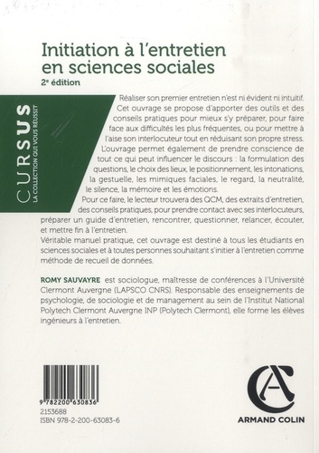 Initiation à l'entretien en sciences sociales. Méthodes, applications pratiques et QCM 2e édition