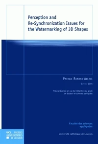 Perception and Re-Synchronization Issues for the Watermarking of 3D Shapes