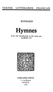 Ronsard pierre De - Hymnes.