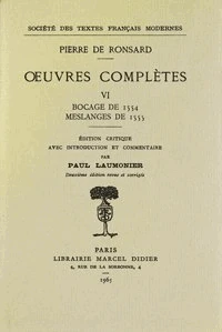 Tome VI - Bocage de 1554, Meslanges de 1555