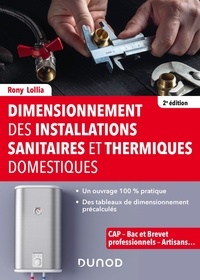 Rony Lollia - Dimensionnement des installations sanitaires et thermiques domestiques.
