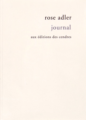 Rose Adler - Journal (1927-1959).
