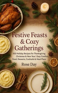 Festive Feasts &amp; Cozy Gatherings: 100 Holiday Recipes for Thanksgiving, Christmas &amp; New Year | Easy Comfort Food, Desserts, Cocktails &amp; Meal Plans