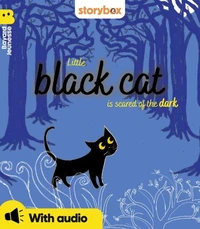 LITTLE BLACK CAT IS SCARED OF THE DARK