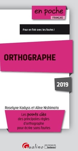 Orthographe  Edition 2019