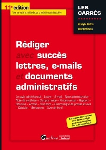 Rédiger avec succès lettres, e-mails et documents administratifs  Edition 2020