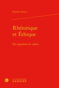 Rhétorique et éthique