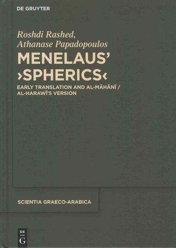 Menelaus' Spherics. Early Translation and al-Mahani/al-Harawi's Version