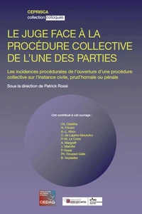 Le juge face à la procédure collective de l'une des parties