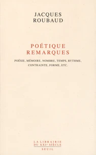 Poétique, remarques