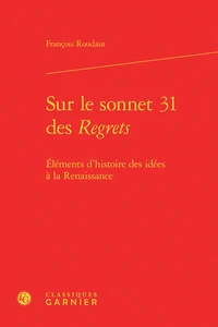 Sur le sonnet 31 des Regrets