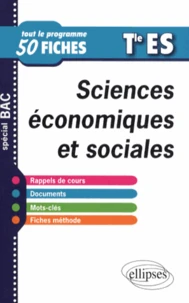 Sciences économiques et sociales Tle ES