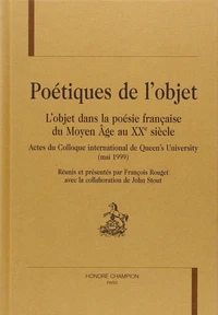 Poétiques de l'objet