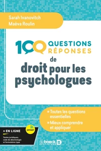 100 questions de droit pour les psychologues