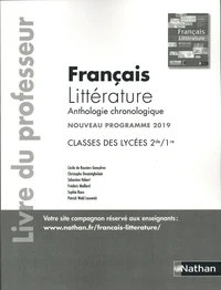Français anthologie littérature 2de, 1re