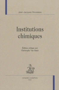 Institutions chimiques