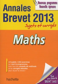 Maths Annales Brevet 2013