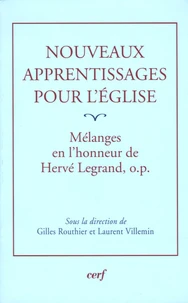 Nouveaux apprentissages pour l'Eglise