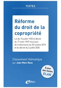 Réforme du droit de la copropriété