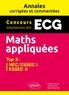 Roxane Duroux et Arnaud Jobin - Maths appliquées - Concours 2019/2020/2021/2022, HEC, ESSEC I, ESSEC II.