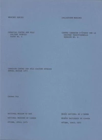 Canadian Centre for Folk Culture Studies annual review 1972