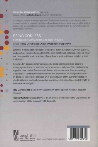 Being Godless. Ethnographies of Atheism and Non-Religion