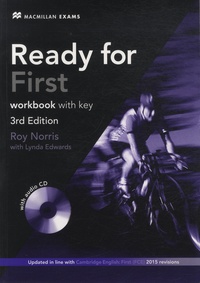 Roy Norris et Lynda Edwards - Ready for First - Workbook with Key. 1 CD audio