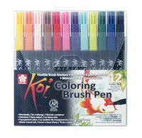 Set de 12 koï color brush