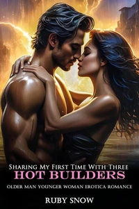 Sharing My First Time With Three Hot Builders: Older Man Younger Woman Erotica Romance