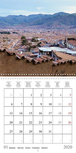 CALVENDO Places  La traversée de l’équateur (Calendrier mural 2020 300 × 300 mm Square). Voyage combiné au Pérou, en Équateur et des îles Galápagos (Calendrier mensuel, 14 Pages )
