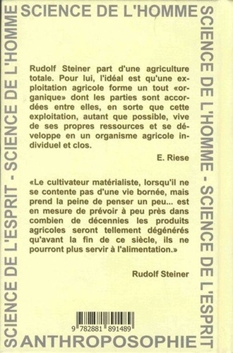 Agriculture. Fondements spirituels de la méthode bio-dynamique