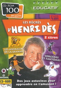 Les récrés d'Henri Dès. 2 titres, Les animaux de la savane, sorcières et fantômes, CD-ROM