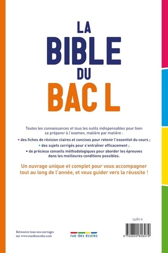 La bible du Bac L  Edition 2017