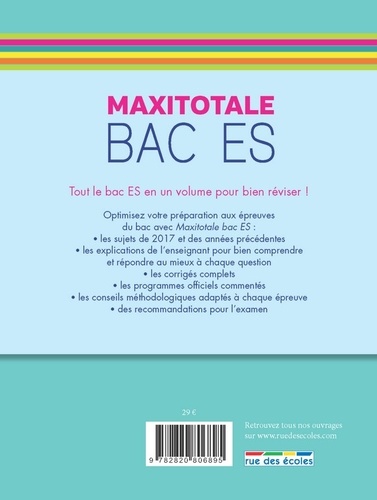 Maxitotale bac ES  Edition 2018