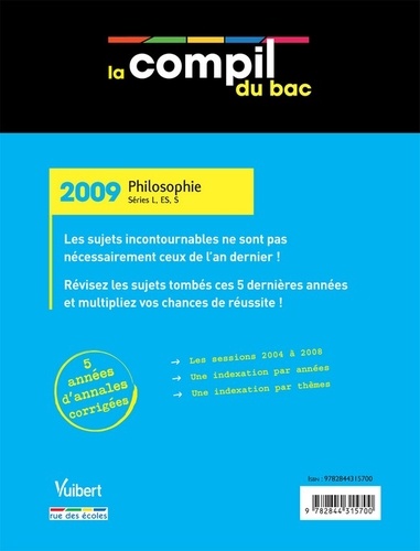 Philosophie Séries L, ES, S  Edition 2009