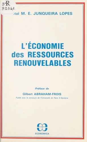 L'économie des ressources renouvelables