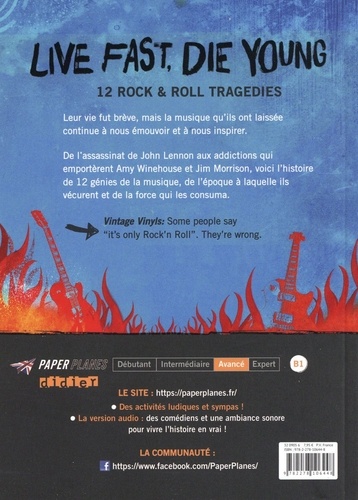 Live Fast, Die Young. 12 Rock & Roles Tragedies. Avec versio audio