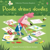 Poodle draws doodles