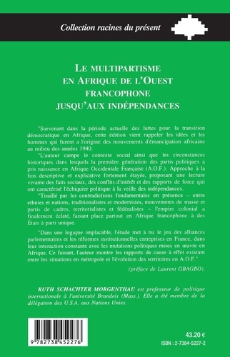 Le multipartisme en Afrique de l'Ouest francophone jusqu'aux indépendances. La période nationaliste