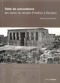 Table de concordance des textes du Temple d'Hathor à Dendera