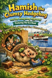 Hamish the Clumsy Hedgehog and the Hedgehog Highway: Adventures Along the River Clyde. Featuring The Eco Band.
