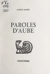 Paroles d'aube