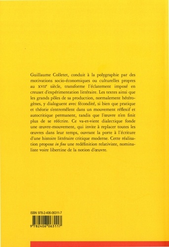 La polygraphie critique selon Guillaume Colletet. Une oeuvre en mouvement (1616-1658)