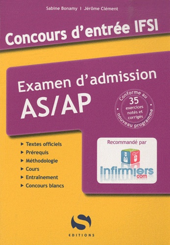 Sabine Bonamy et Jérôme Clément - Concours d'entrée IFSI - Examen d'admission AS/AP.