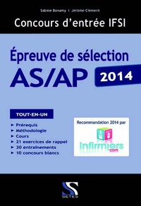 Sabine Bonamy et Jérôme Clément - Epreuve de sélection AS/AP - Concours d'entrée IFSI.
