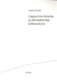 Cappuccino brioche au Belvedere Bar à Montalcino