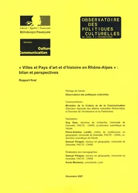 Villes et pays d'art et d'histoire en Rhône-Alpes : bilan et perspectives
