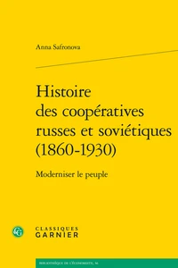 Histoire des coopératives russes et soviétiques (1860-1930)